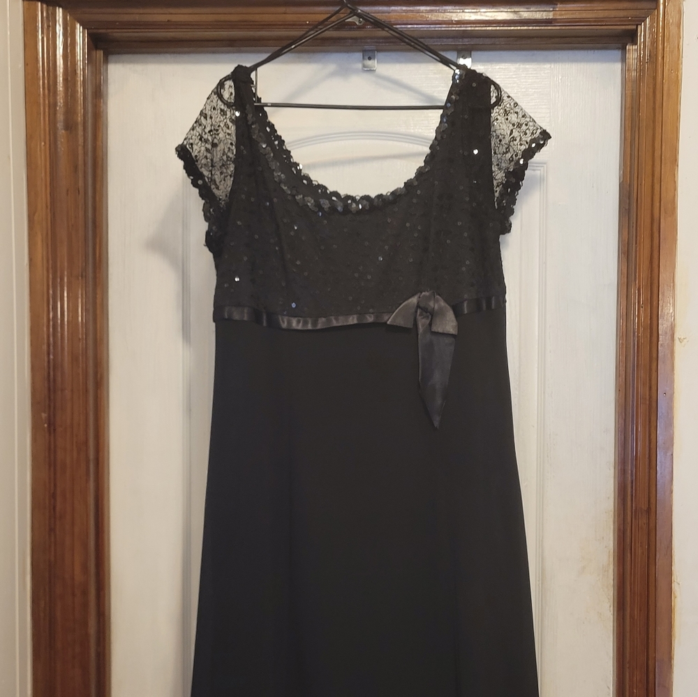 Black sequin dress